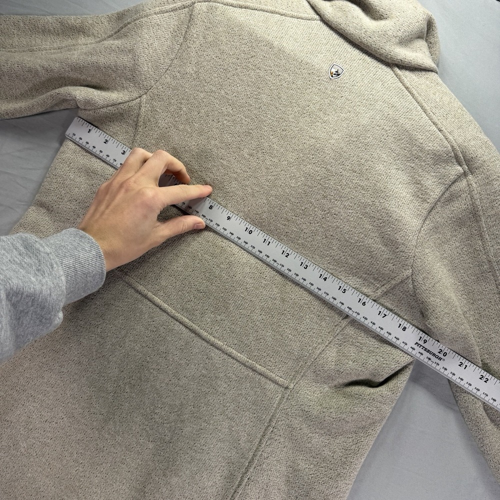 Kuhl Highland Long Sweater Jacket Womens Medium Beige Full Zip Fleece Outdoors - Picture 11 of 13